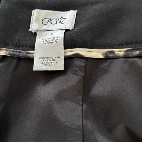 Cache Black Pencil Skirt Knee-Length - Picture 3 of 4